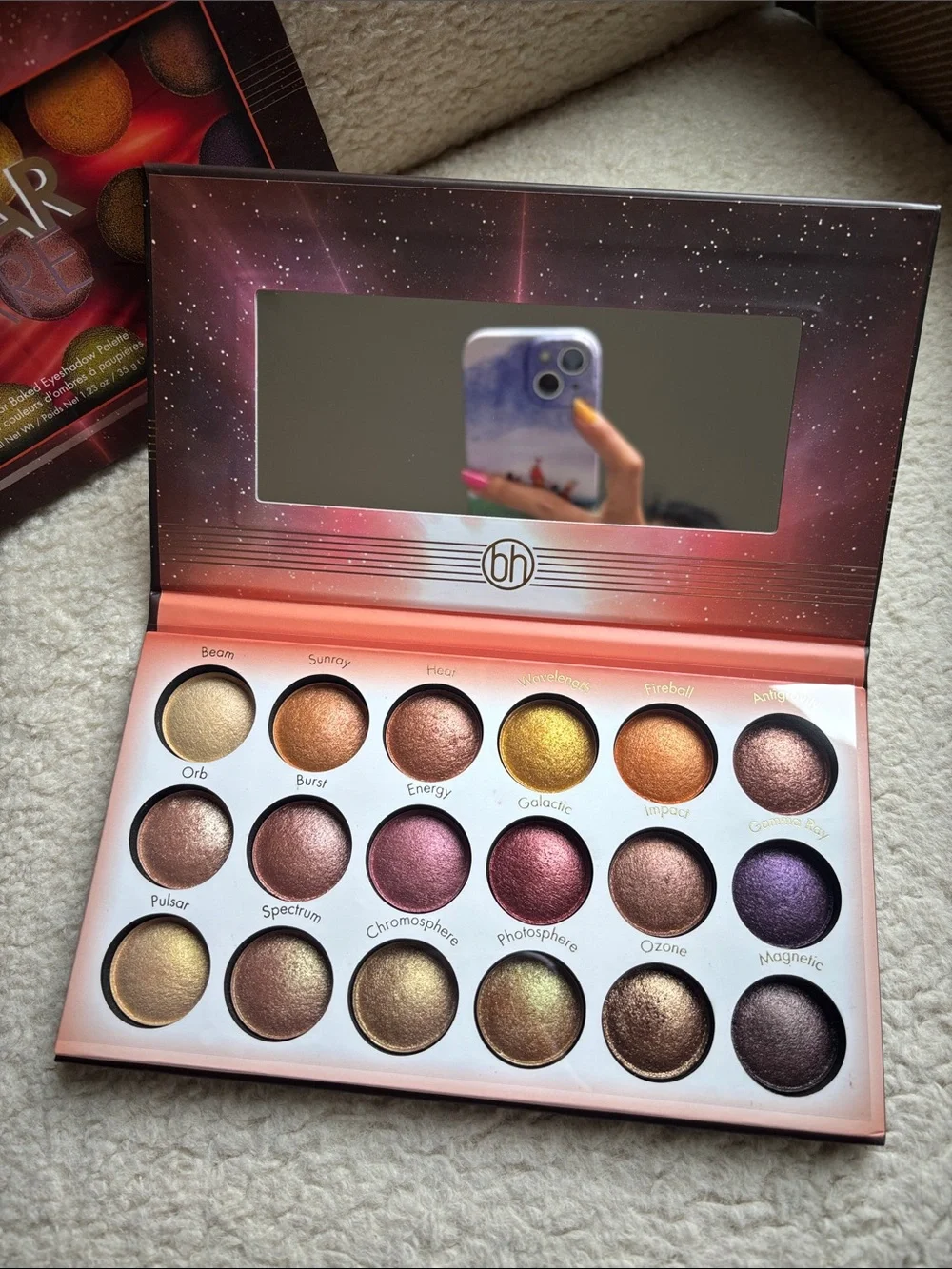 BH Cosmetics Solar Flare Shimmer Eyeshadow Palette, NWT
